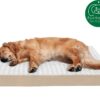 FurHaven NAP Ultra Plush Orthopedic Deluxe Cat & Dog Bed w/Removable Cover, Cream