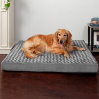 FurHaven NAP Ultra Plush Orthopedic Deluxe Cat & Dog Bed w/Removable Cover, Gray