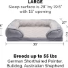 FurHaven Velvet Waves Perfect Comfort Orthopedic Sofa Cat & Dog Bed