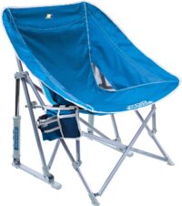 GCI Outdoor Pod Rocker Collapsible Rocking Chair, Saybrook Blue