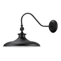 Globe Electric  Aedan 13-in W 1-Light Black, Satin Finish Modern/Contemporary Wall Sconce