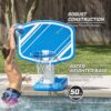 GoSports Splash Hoop Swimming Pool Basketball Game, Includes Poolside Water Basketball Hoop, 2 Balls and Pump