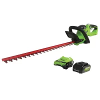 Greenworks HT24B414 24-Volt 22-in Dual Cordless Electric Hedge Trimmer (Battery & Charger Included)