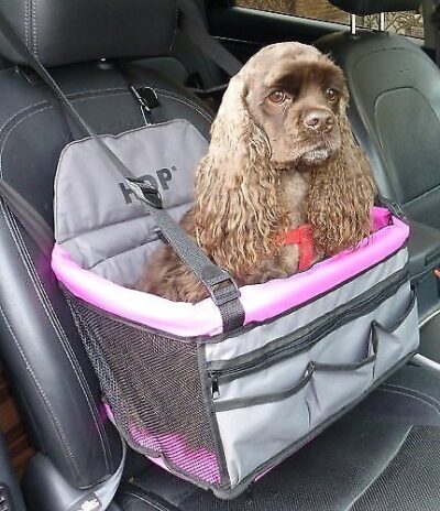 HDP Deluxe Lookout Dog, Cat & Small Animal Booster Car Seat - Pink