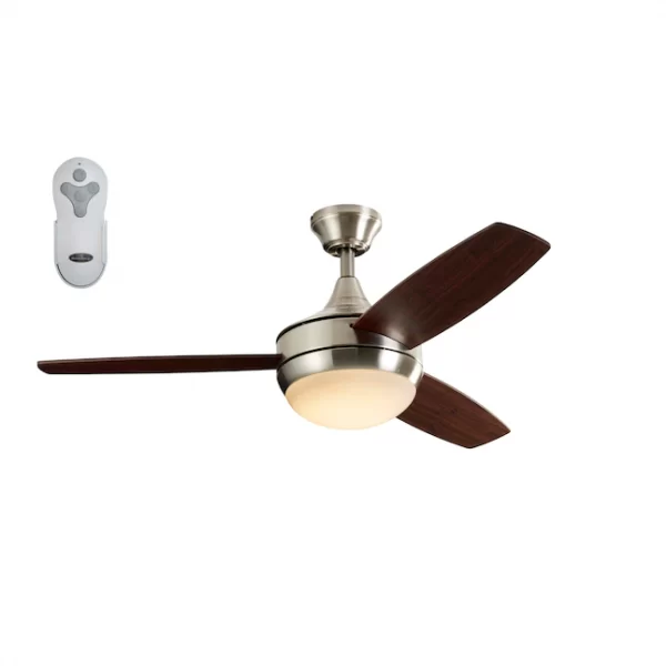 Harbor Breeze Beach Creek 44 in Brushed Nickel LED Indoor