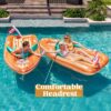 JOYIN Giant Inflatable Boat Pool Float with Reinforced Cooler, Summer Pool Party Lounge Raft Decorations Toys for Kids & Adults