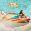 JOYIN Giant Inflatable Boat Pool Float with Reinforced Cooler, Summer Pool Party Lounge Raft Decorations Toys for Kids & Adults