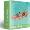 JOYIN Giant Inflatable Boat Pool Float with Reinforced Cooler, Summer Pool Party Lounge Raft Decorations Toys for Kids & Adults