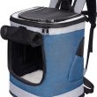 Jespet Cat & Dog Carrier Backpack, Soft Carrier Backpack Ideal for Traveling, Hiking, Walking and Outdoor Activities with Family, 17-in (Dark Blue)