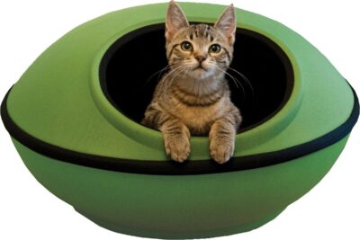 K&H PET PRODUCTS Thermo-Mod Dream Pod Heated Pet Bed 22 Inches Green/Black