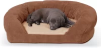 K&H Pet Products Orthopedic Bolster Cat & Dog Bed, Medium, Brown