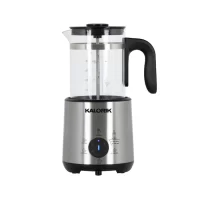 Kalorik Bartista, French Press Coffee Maker Milk Frother 8 in 1 Multi-Use, Stainless Steel