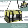 Katziela Quilted Companion Cat & Dog Carrier - Green