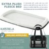 Katziela Quilted Companion Cat & Dog Carrier – Black
