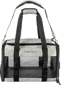 Katziela Quilted Companion Cat & Dog Carrier – Gray