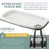 Katziela Quilted Companion Cat & Dog Carrier – Gray