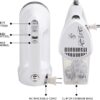 Kenmore 5-Speed Hand Mixer Beater Blender, 250 Watts, with Beaters, Dough Hooks, Liquid Blending Rod, Automatic Cord Retract, Burst Control, and Clip-On Accessory Storage