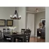 Kichler Barrington 3-Light 14-in Distressed Black and Wood Tone Incandescent Semi-flush Mount Light