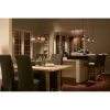 Kichler Barrington Distressed Black and Wood Tone Rustic Seeded Glass Cylinder Mini Pendant Light