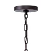 Kichler Barrington Distressed Black and Wood Tone Rustic Seeded Glass Cylinder Mini Pendant Light
