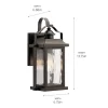 Kichler Linford 1-Light 13.75-in Olde Bronze Outdoor Wall Light