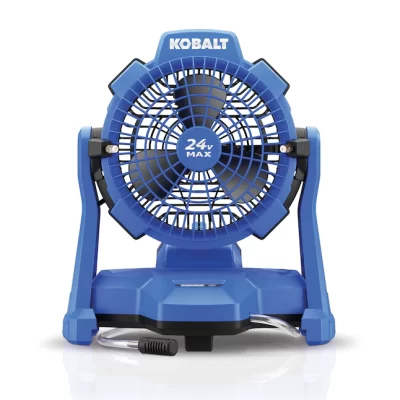 Kobalt KMF 1124A-03 7-in 3-Speed Indoor or Outdoor Blue Misting Stand Fan