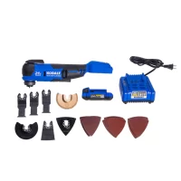 Kobalt KMT 2624A-03 17-Piece Brushless 24-volt Max Variable Speed Oscillating Multi-Tool Kit with Soft Case (1-Battery Included)