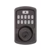 Kwikset Aura Venetian Bronze Bluetooth Enabled Single Cylinder Electronic Deadbolt Lighted Keypad
