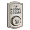 Kwikset SmartCode 913 Satin Nickel Single Cylinder Electronic Deadbolt Lighted Keypad