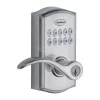 Kwikset SmartCode 955 Satin Chrome Single Cylinder Electronic Handle Lighted Keypad