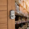 Kwikset SmartCode 955 Satin Nickel Single Cylinder Electronic Handle Lighted Keypad Kwikset SmartCode 955 Satin Nickel Single Cylinder Electronic Handle Lighted Keypad