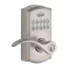 Kwikset SmartCode 955 Satin Nickel Single Cylinder Electronic Handle Lighted Keypad Kwikset SmartCode 955 Satin Nickel Single Cylinder Electronic Handle Lighted Keypad