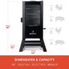 Masterbuilt Digital 711-Sq in Black Electric Smoker
