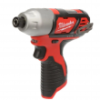 Milwaukee 2462-20 M12 12V Lithium-Ion Cordless 1/4 in. Hex Impact Driver (Tool-Only)