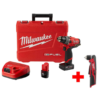 Milwaukee 2503-22-2415-20 M12 FUEL 12V Lithium-Ion Brushless Cordless 1/2 in. Drill Driver Kit with M12 Right Angle Drill