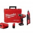 Milwaukee 2503-22-2460-20 M12 FUEL 12V Lithium-Ion Brushless Cordless 1/2 in. Drill Driver Kit with M12 Rotary Tool