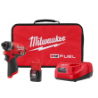 Milwaukee 2553-21 M12 FUEL 12V Lithium-Ion Brushless Cordless 1/4 in. Hex Impact Driver Kit with One 2.0 Ah Battery, Charger and Bag