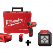 Milwaukee 2553-22-2364-20 M12 FUEL 12V Lithium-Ion Brushless Cordless 1/4 in. Hex Impact Driver Kit W/ M12 LED Flood Light