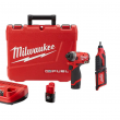 Milwaukee 2553-22-2460-20 M12 FUEL 12V Lithium-Ion Brushless Cordless 1/4 in. Hex Impact Driver Kit W/ M12 Rotary Tool