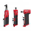 Milwaukee M12 FUEL 12-Volt Lithium-Ion High Speed 3/8 in. Ratchet w/ (1) 1/4 in. Right Angle and (1) 1/4 in. Straight Die Grinder (2567-20-2485-20-2486-20)