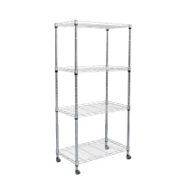 Mind Reader  23.23-in W x 13.39-in D x 48.74-in H 4-Tier Heavy Duty Metal Utility Shelving Unit