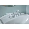 Moen  Adler Chrome 2-handle 4-in Centerset WaterSense Bathroom Sink Faucet with Drain (Chrome)