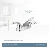 Moen  Adler Chrome 2-handle 4-in Centerset WaterSense Bathroom Sink Faucet with Drain (Chrome)