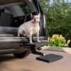 PetSafe Happy Ride Dog Car Hitch Step - Easy to Install on Any 2 Inch Vehicle Hitch - High-Traction Steps - Folds Down for Travel - Supports Pets up to 200 lb - Great for SUVs and Trucks