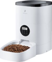 Petlibro Automatic Dog & Cat Feeder, Timed Cat Feeder with Desiccant Bag for Pet Dry Food, Programmable Portion Control 1-4 Meals per Day & 10s Voice Recorder for Cats and Dogs 17-cup