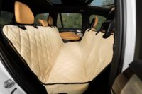 Plush Paws Products Seat Cover for Compact Cars, Small, Tan
