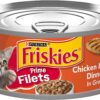 Purina Friskies Prime Filets Chicken and Tuna Dinner in Gravy Canned Wet Cat Food, 5.5-oz, case of 24