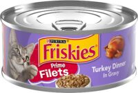 Purina Friskies Turkey Dinner in Gravy Prime Filets Canned Wet Cat Food, 5.5-oz, case of 24