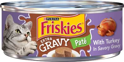 Purina Friskies with Turkey in Savory Gravy Extra Canned Wet Cat Food - (24) 5.5 oz. Cans