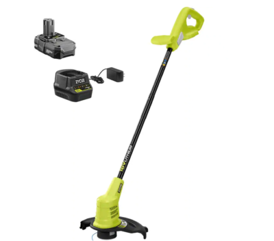 RYOBI P20130 ONE+ 18V 10 in. Cordless Battery String Trimmer with 1.5 Ah Battery and Charger